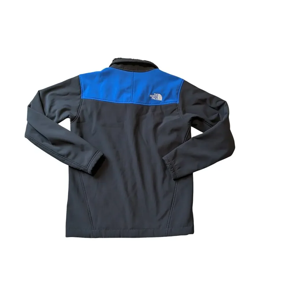 The North Face Men's Denali Softshell Fleece Lined Jacket Blue Black Size S